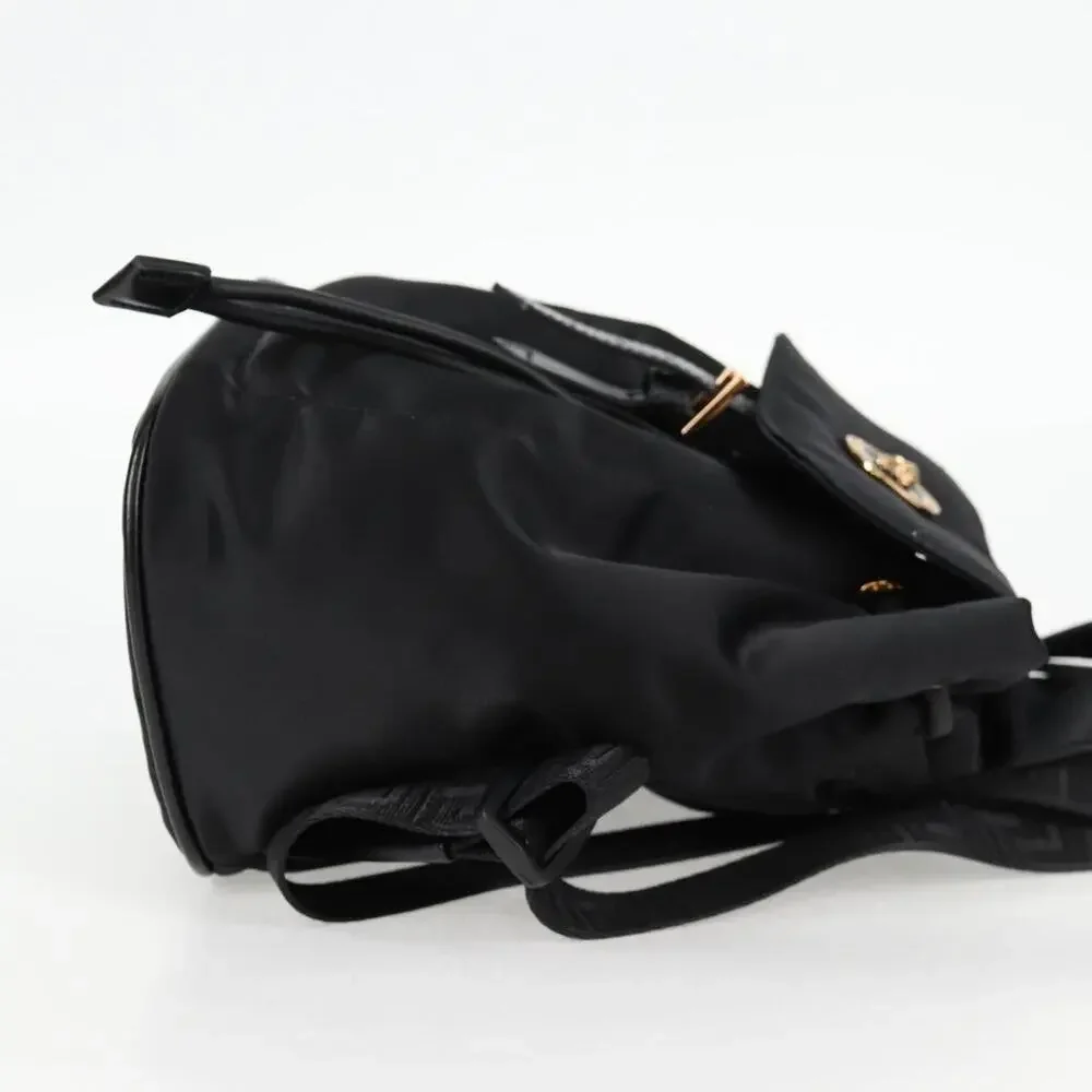 Versace Nylon Backpack Black